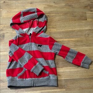 Carter's Red and Gray Striped Kids Hoodie